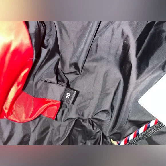 Moncler Pure Goose Down hooded puffer Children's jacket coat size 10 Red - Picture 7 of 9